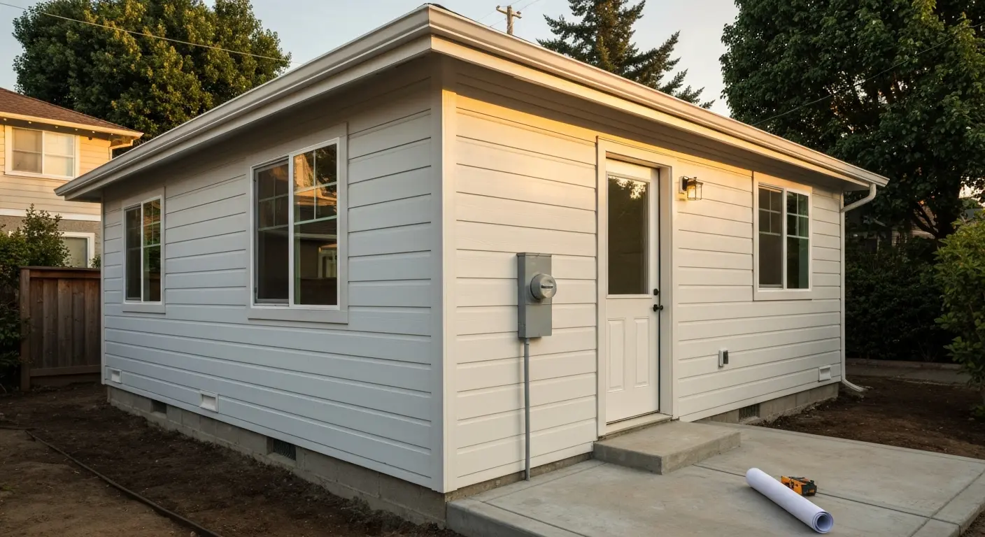 Detached ADU construction