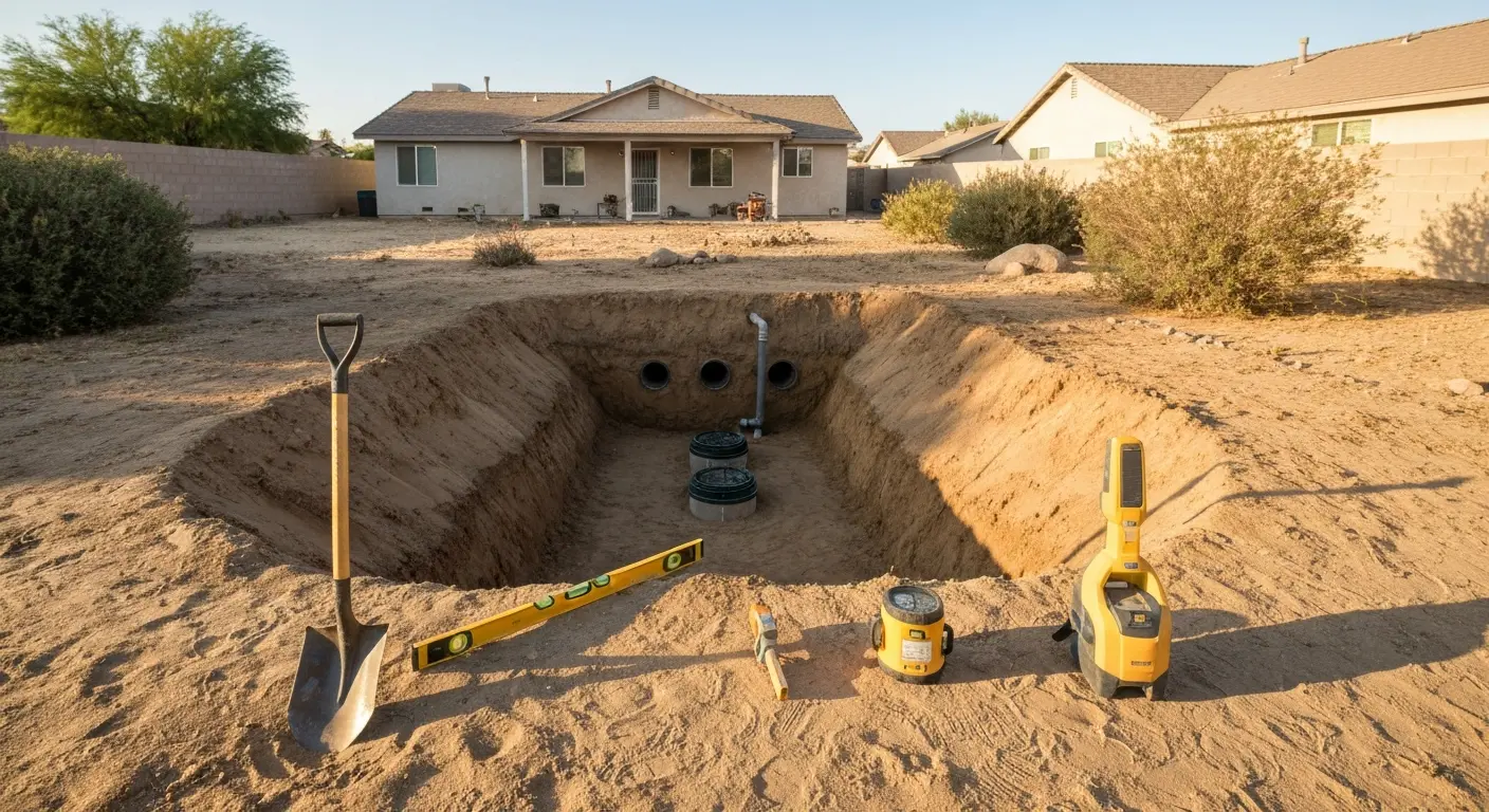 Septic system installation