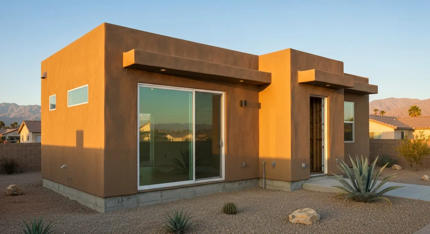Accessory dwelling unit built from pre-approved plans