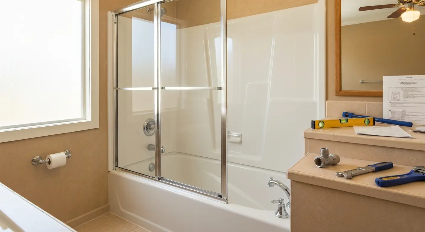 Combo shower-tub