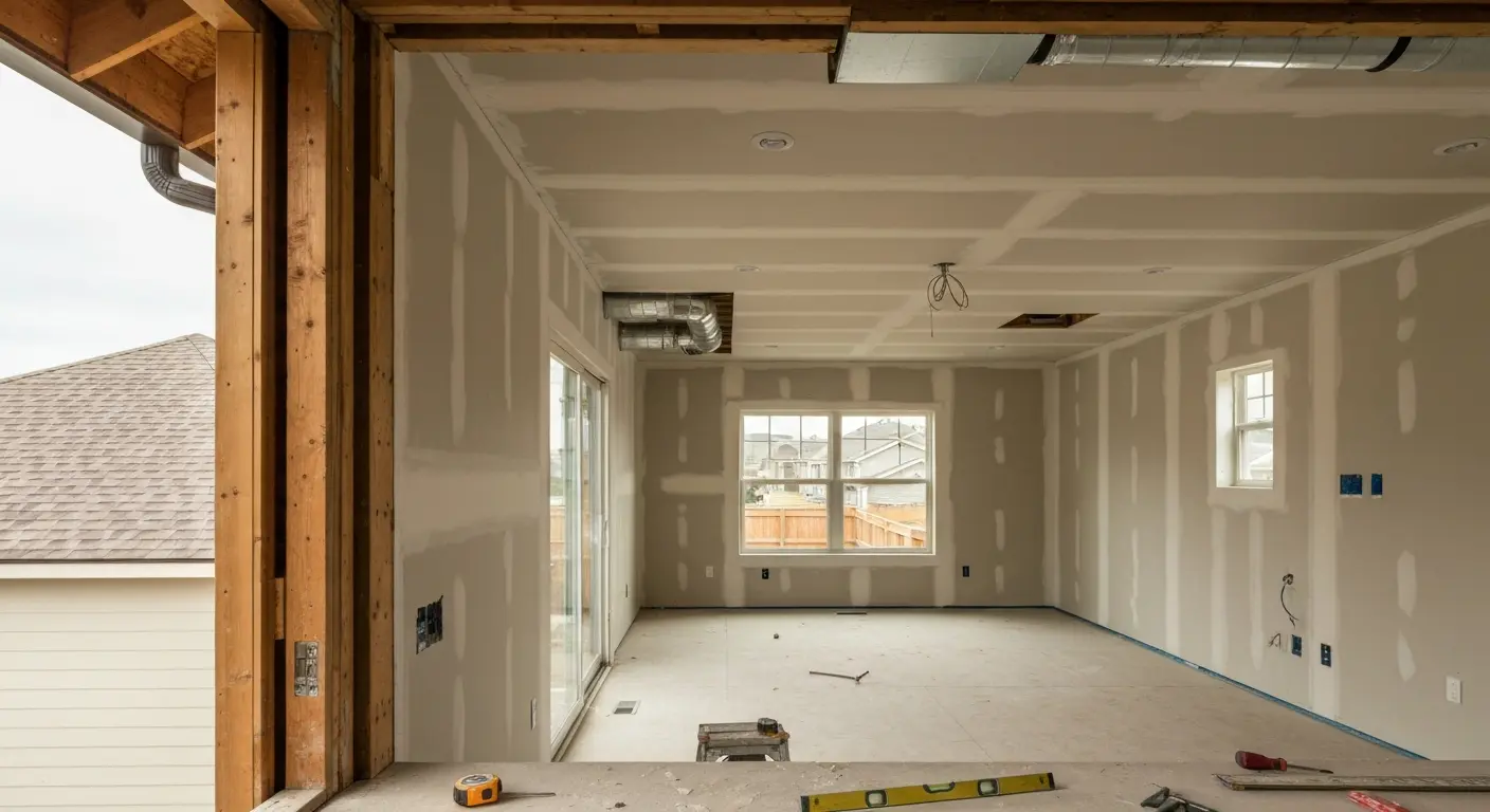 Room addition construction
