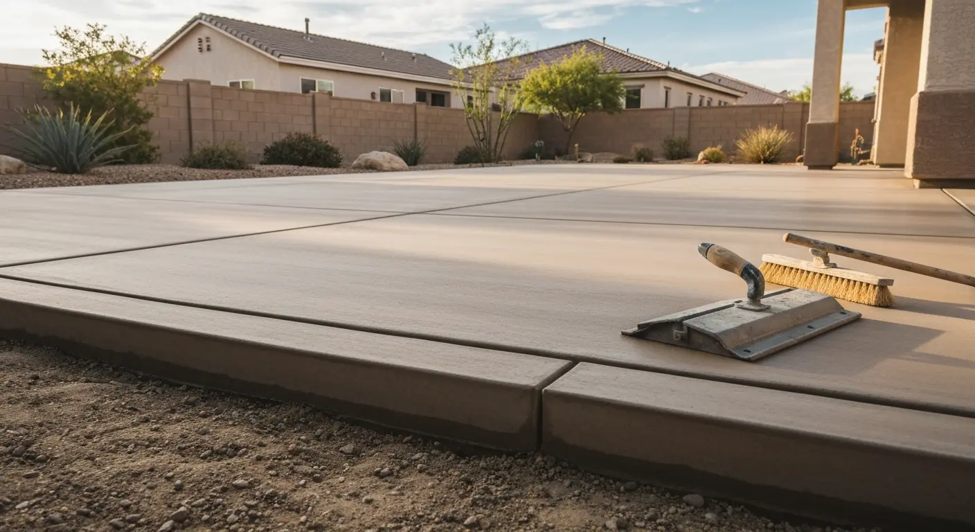 Concrete patio