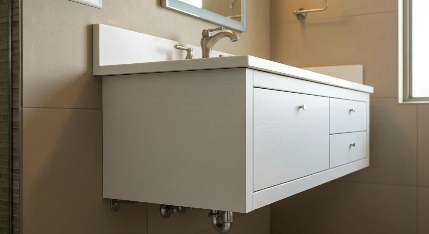 Wall-mounted bathroom vanity