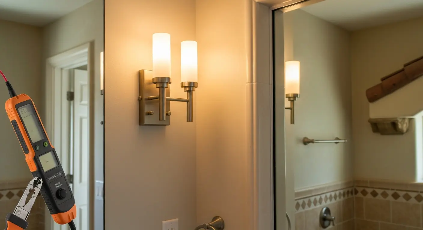 Bathroom sconce lighting
