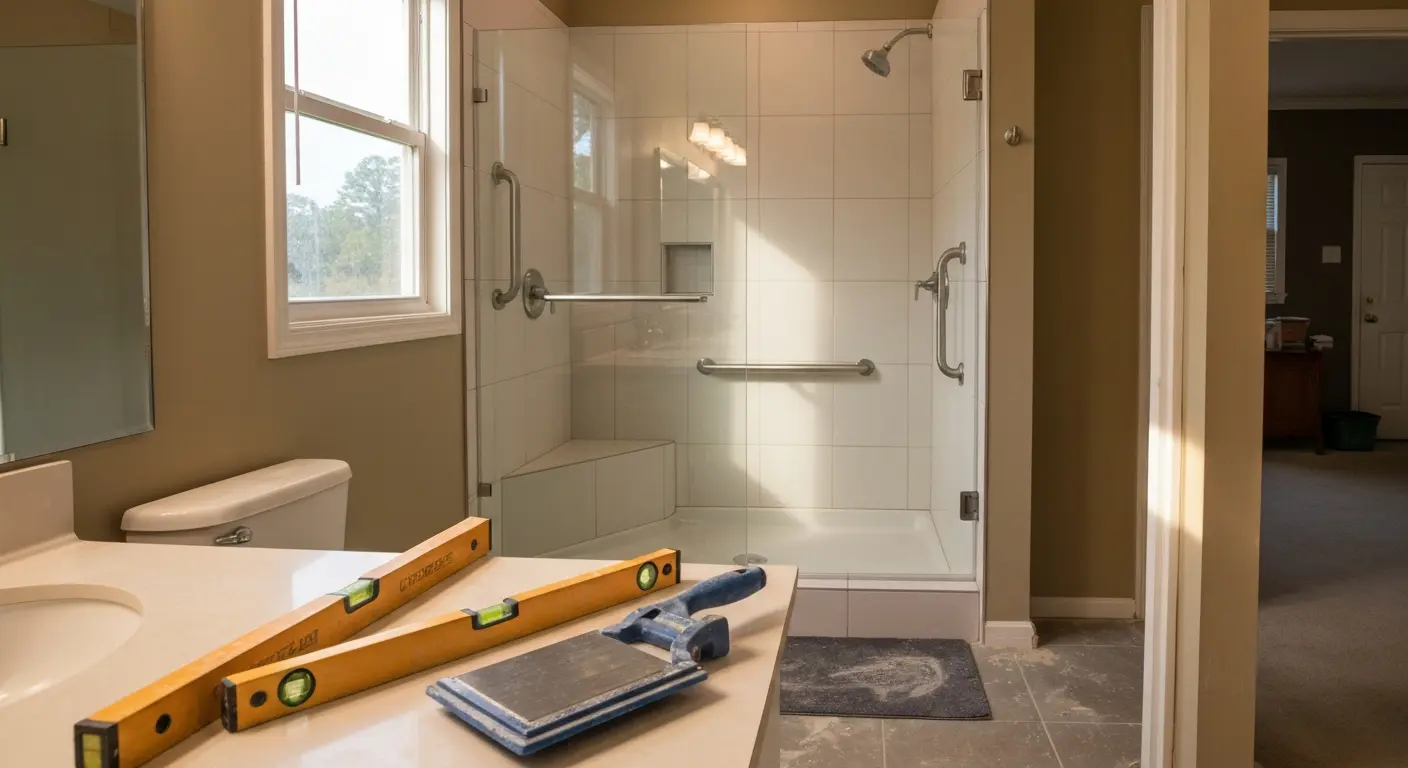 Tub to shower conversion