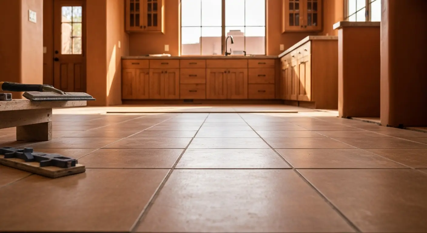 Kitchen flooring installation