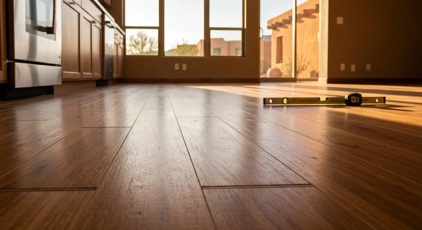 Engineered hardwood kitchen flooring