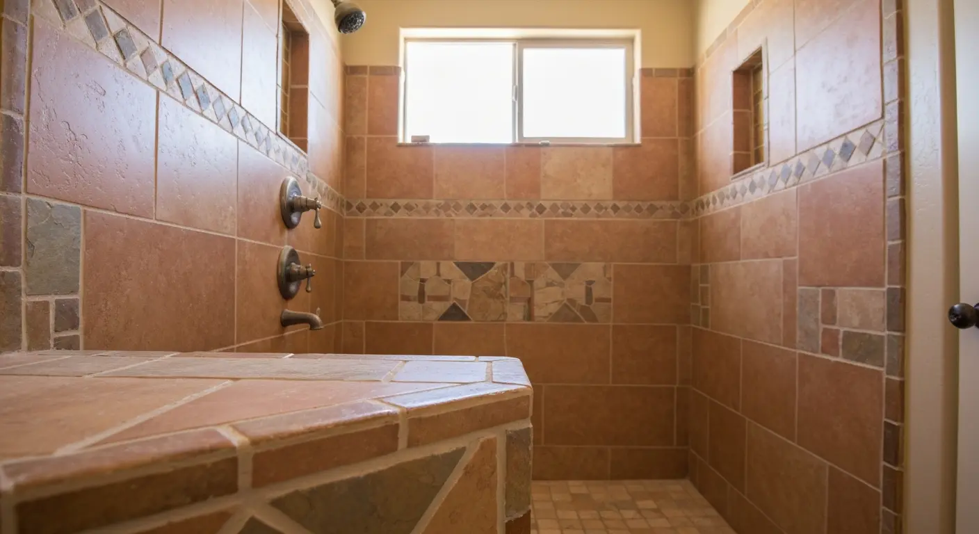Tile shower installation
