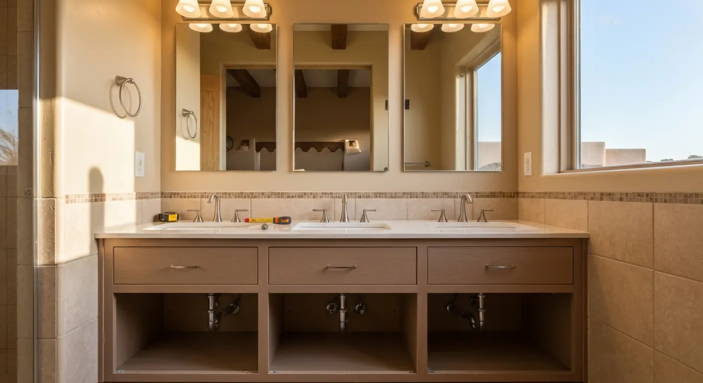 Custom vanity installation