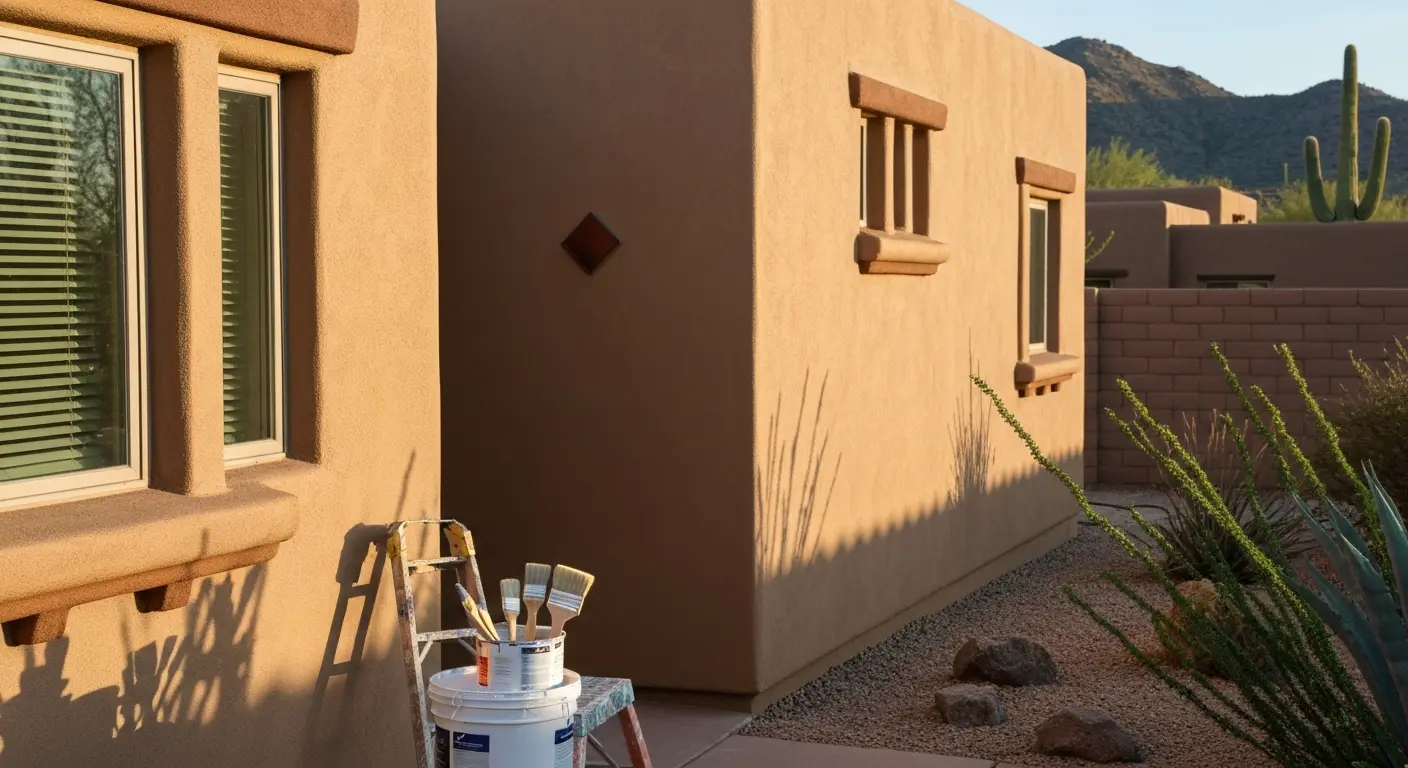 Stucco exterior painting