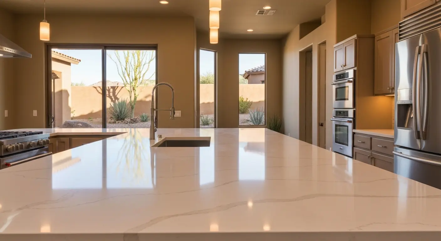 Modern kitchen with quartz countertops in Oro Valley