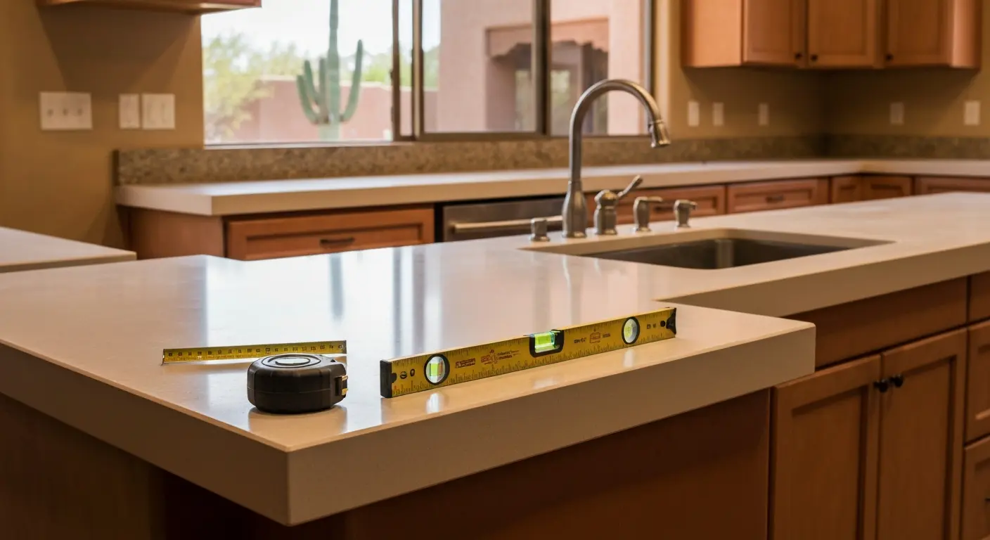 Kitchen countertop installation