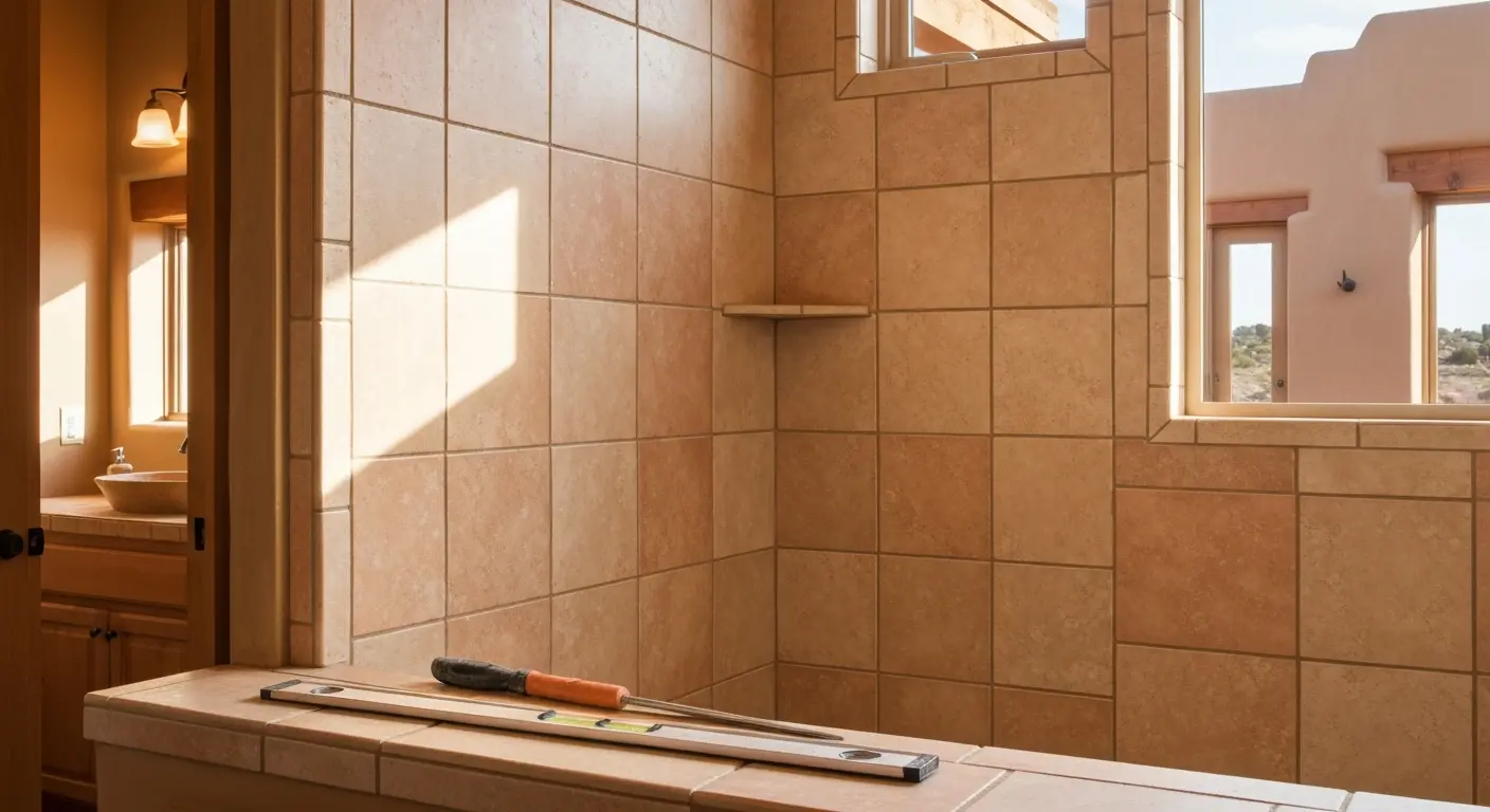 Tile shower installation