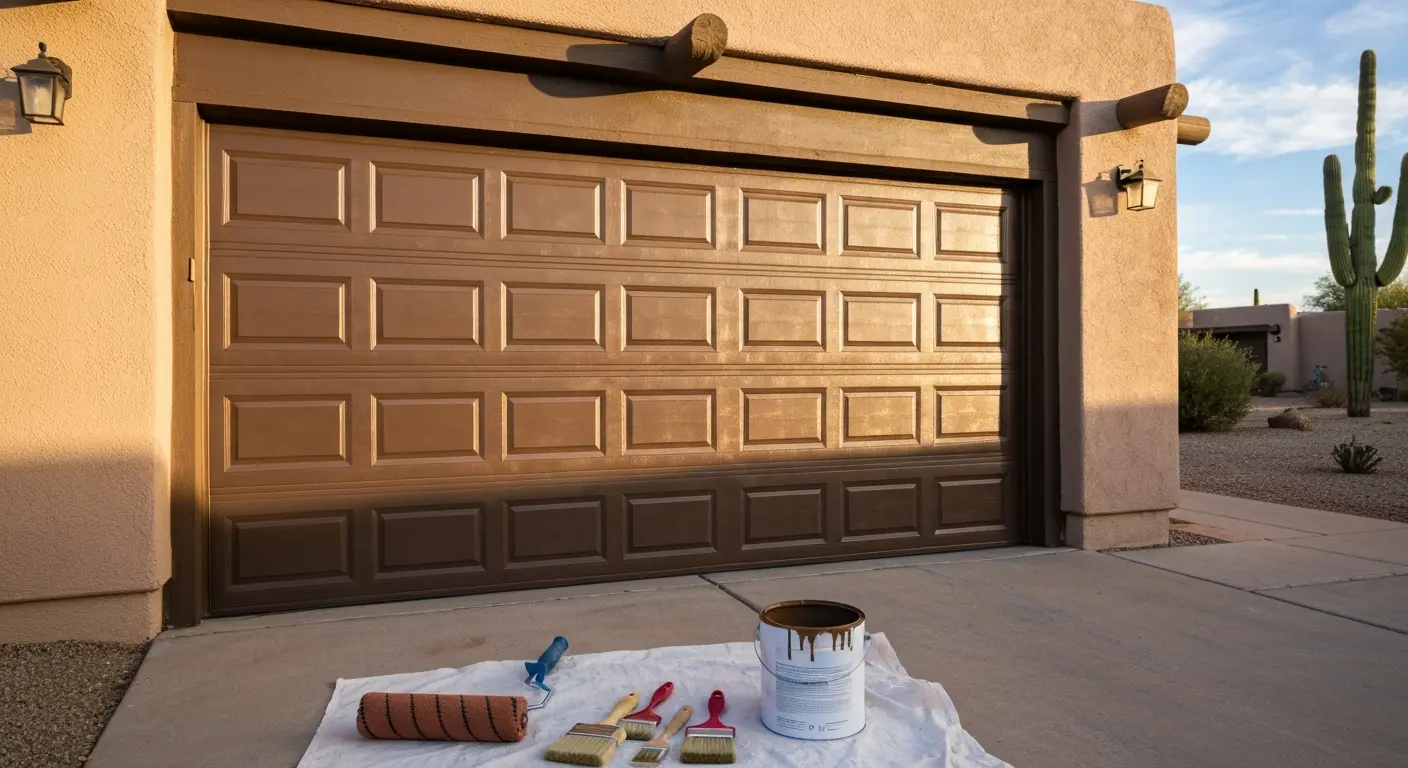 Garage door painting