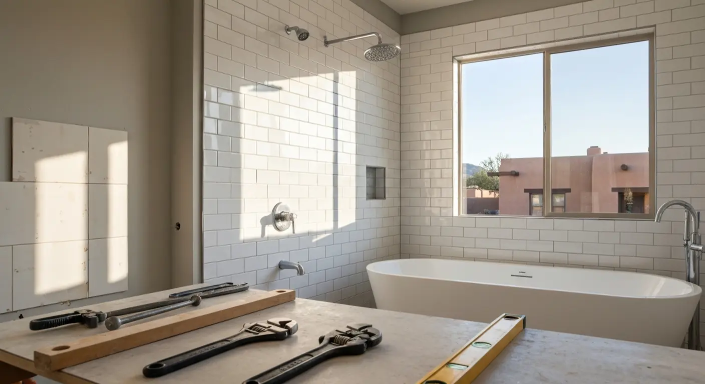 Shower and tub installation in Tucson