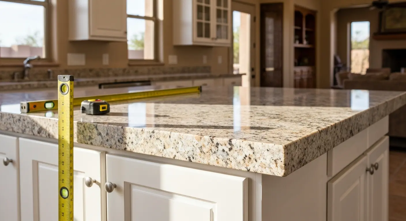 Kitchen countertop installation