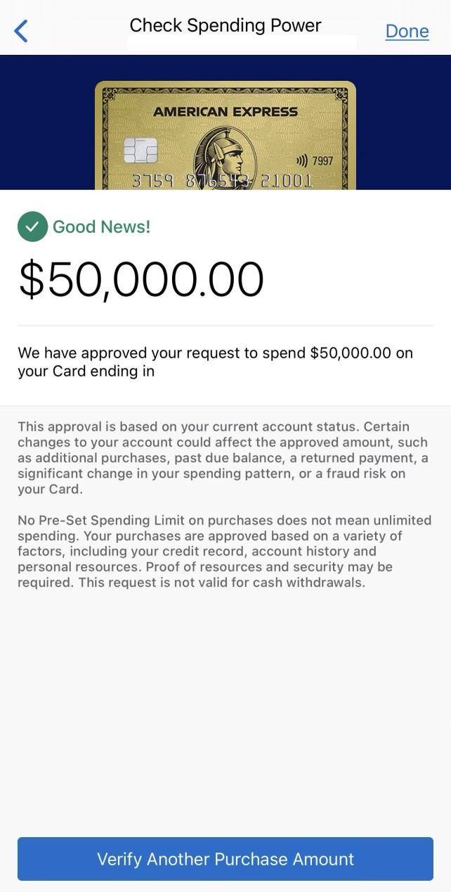 Amex Gold $50K approval