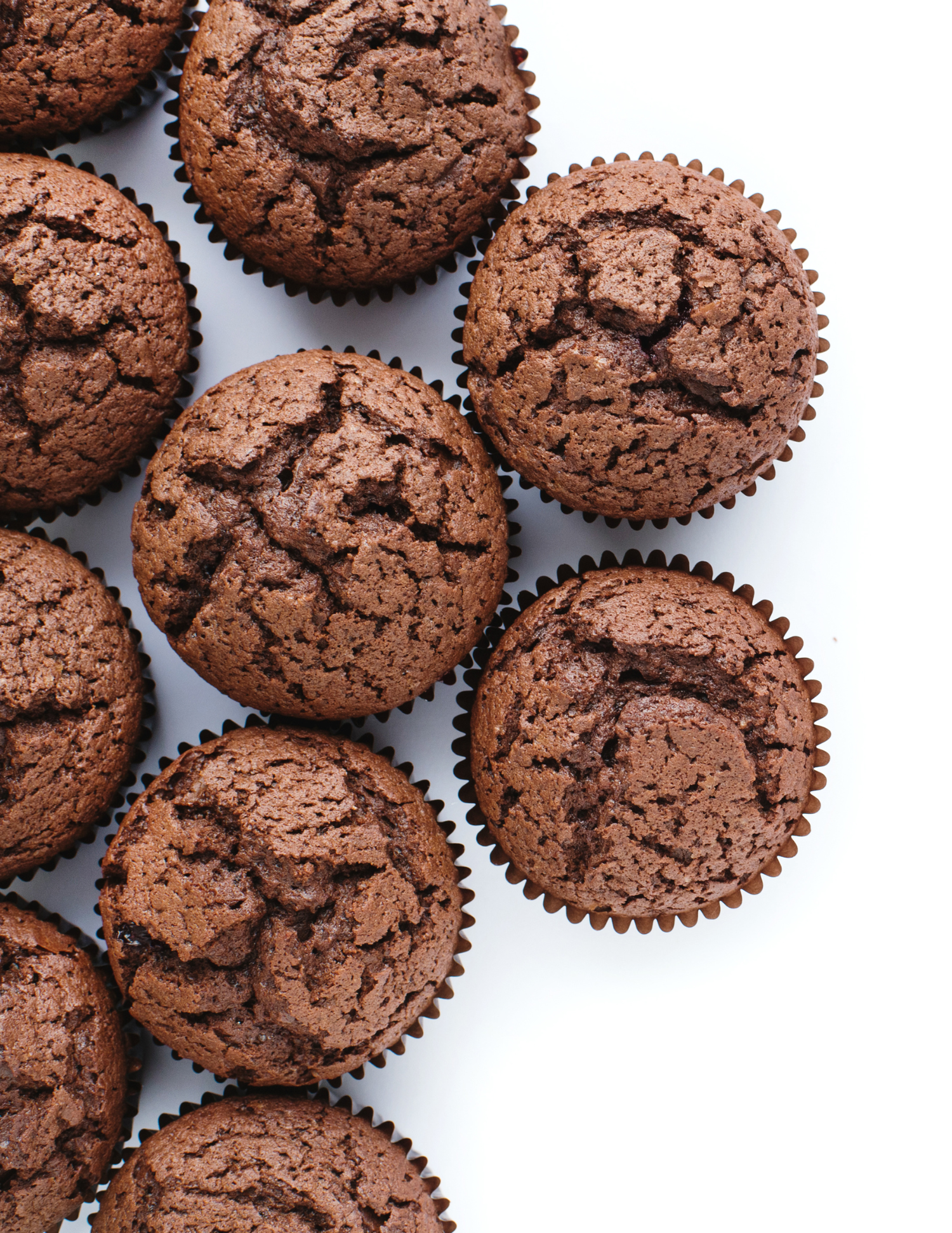 Chocolate Avocado Zucchini Muffins