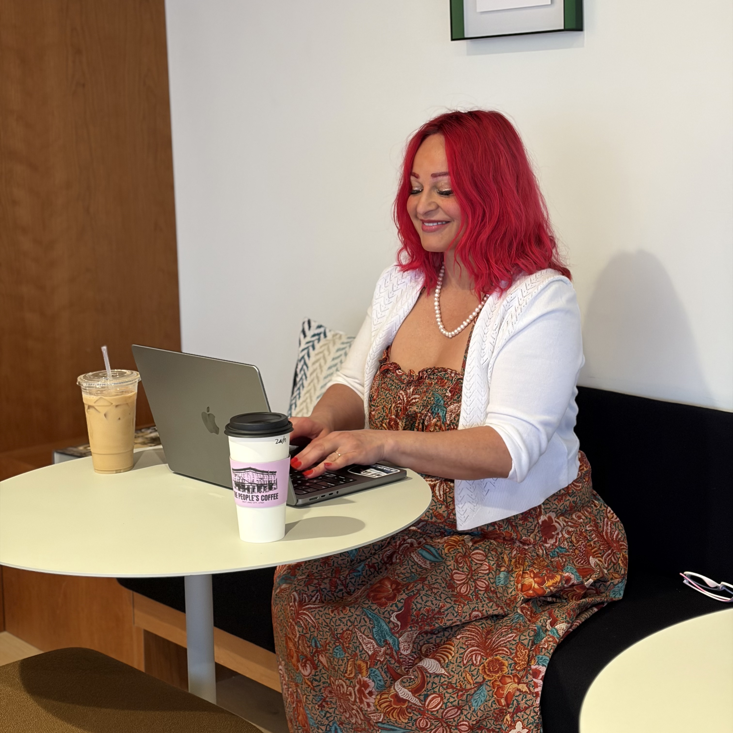 A warm, grounded therapy moment at The Healing Haven SLC.