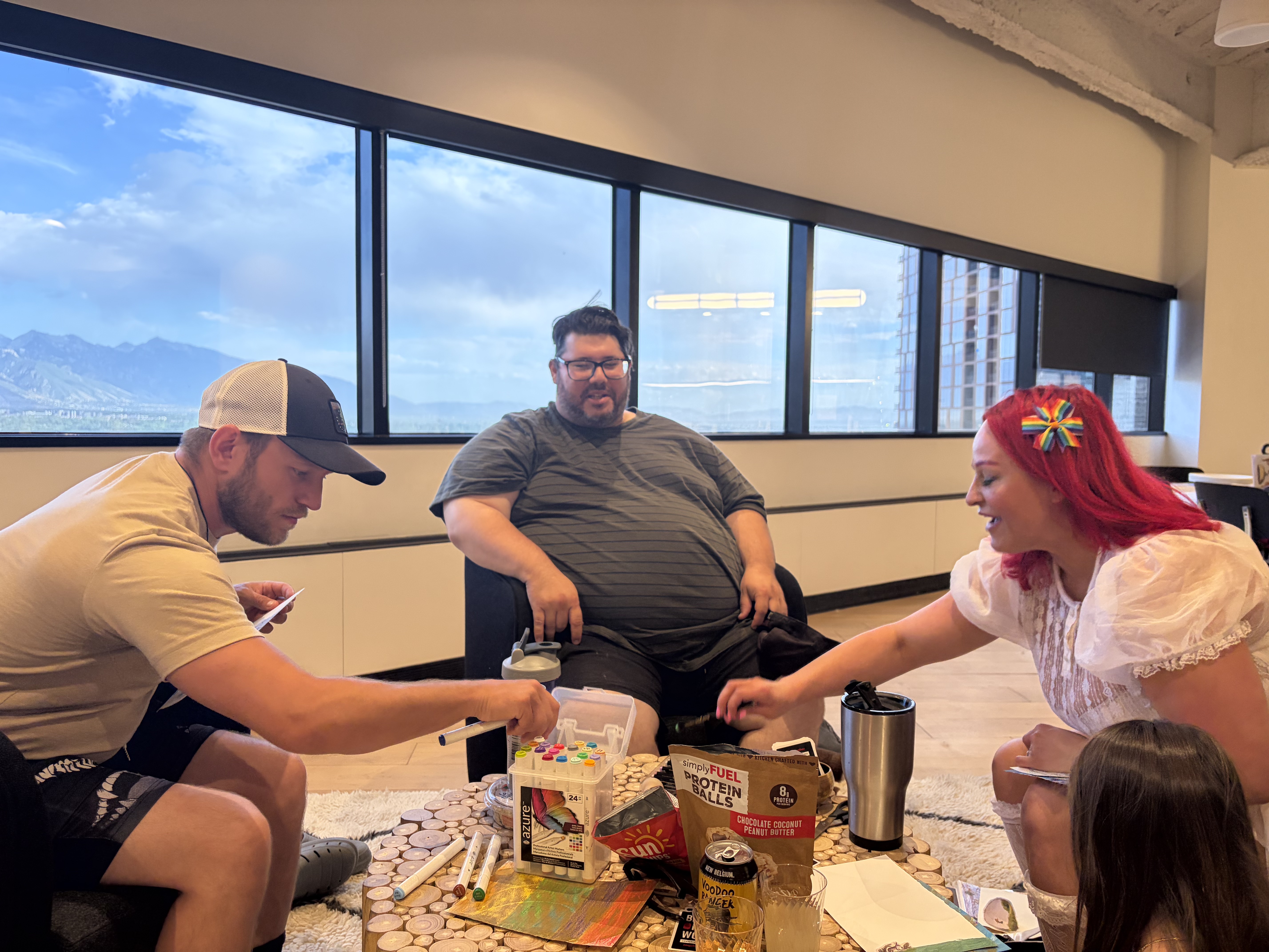 The Healing Haven team working together in the Salt Lake City office