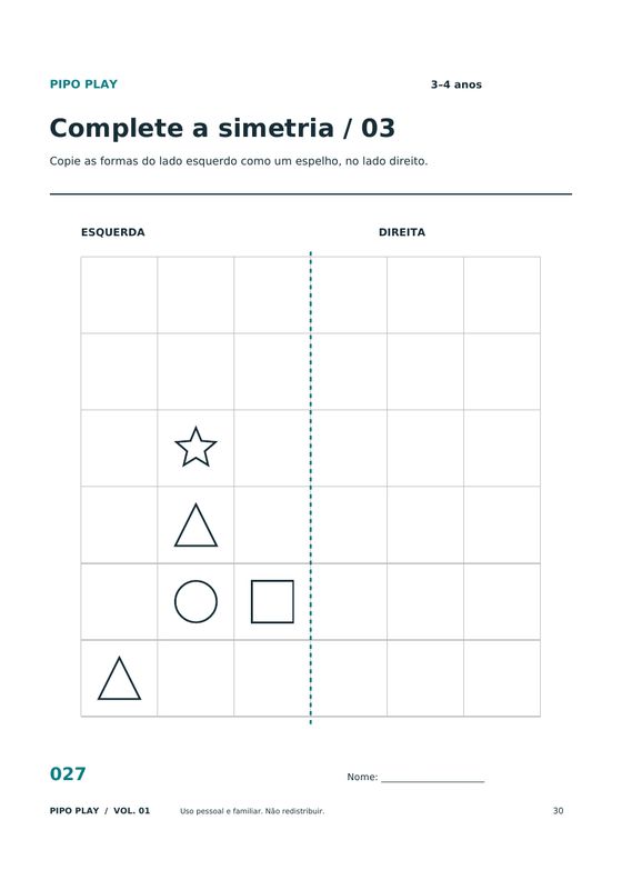Complete a simetria