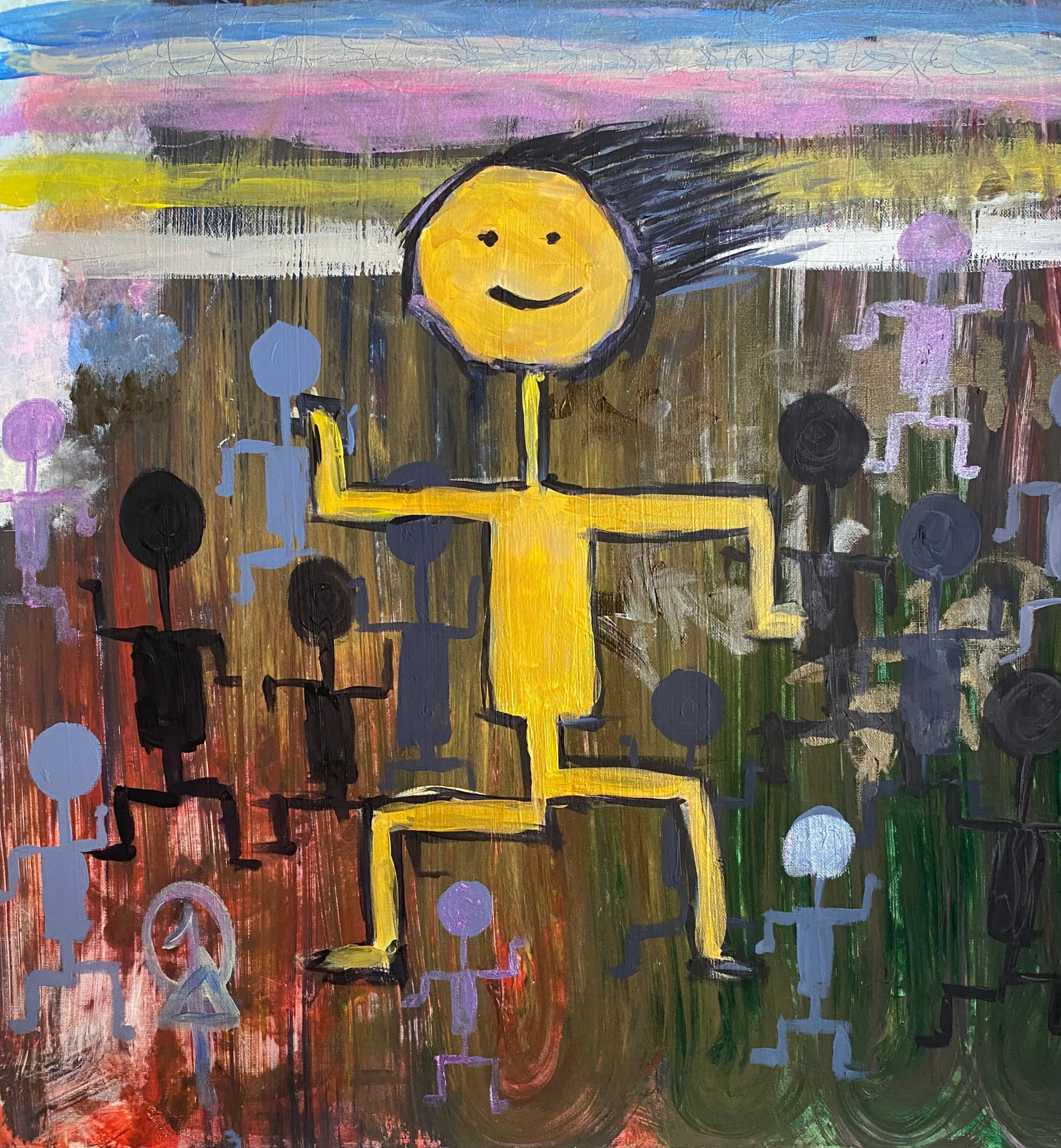 Acrylic Canvas Study IV by Anna Chittick
