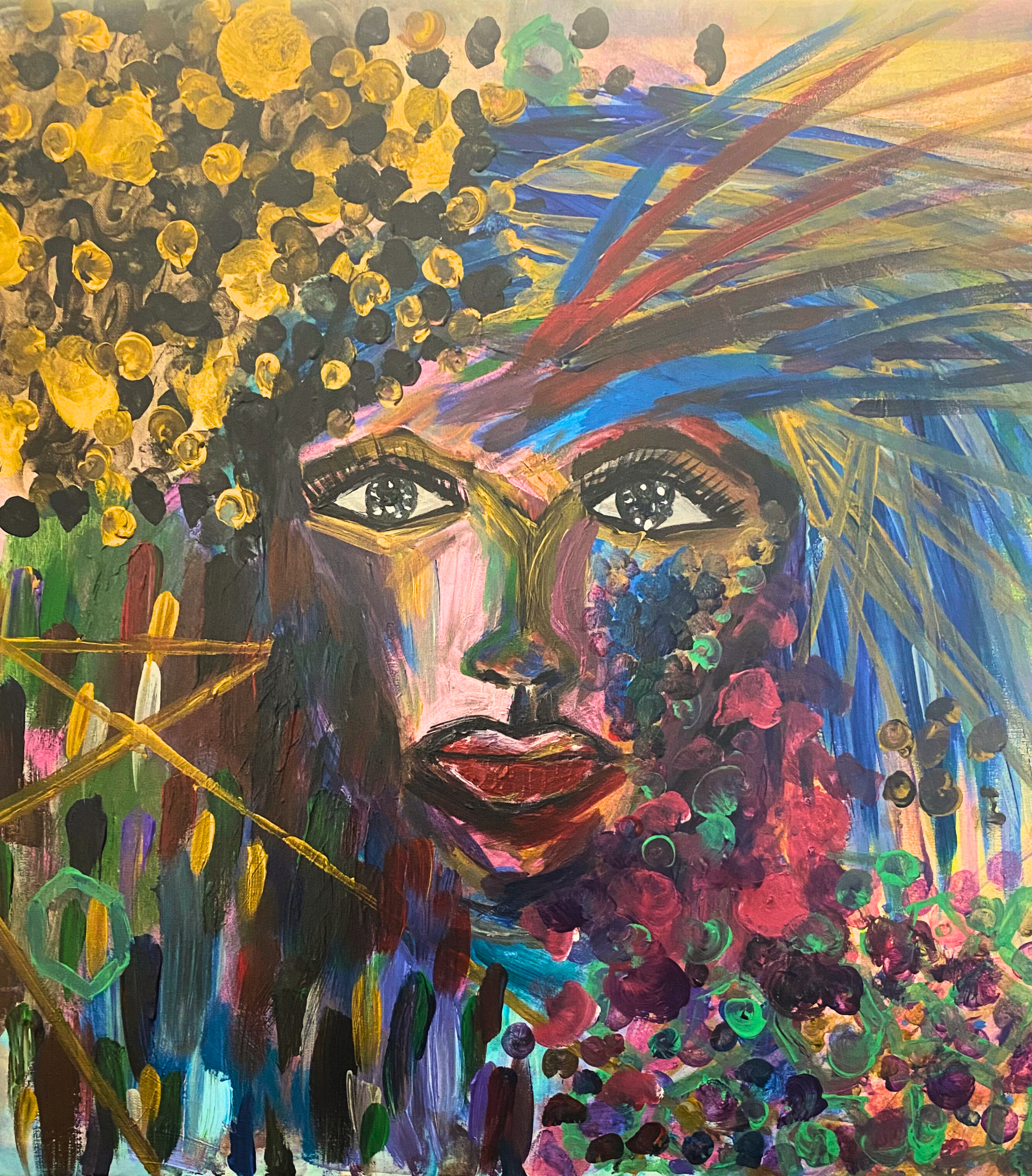 Acrylic Canvas Study V by Anna Chittick