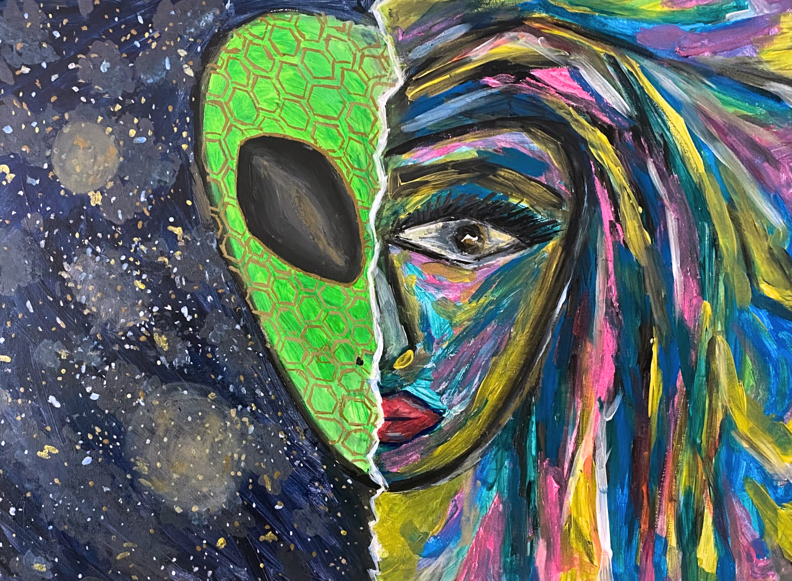 Acrylic Canvas Study III by Anna Chittick