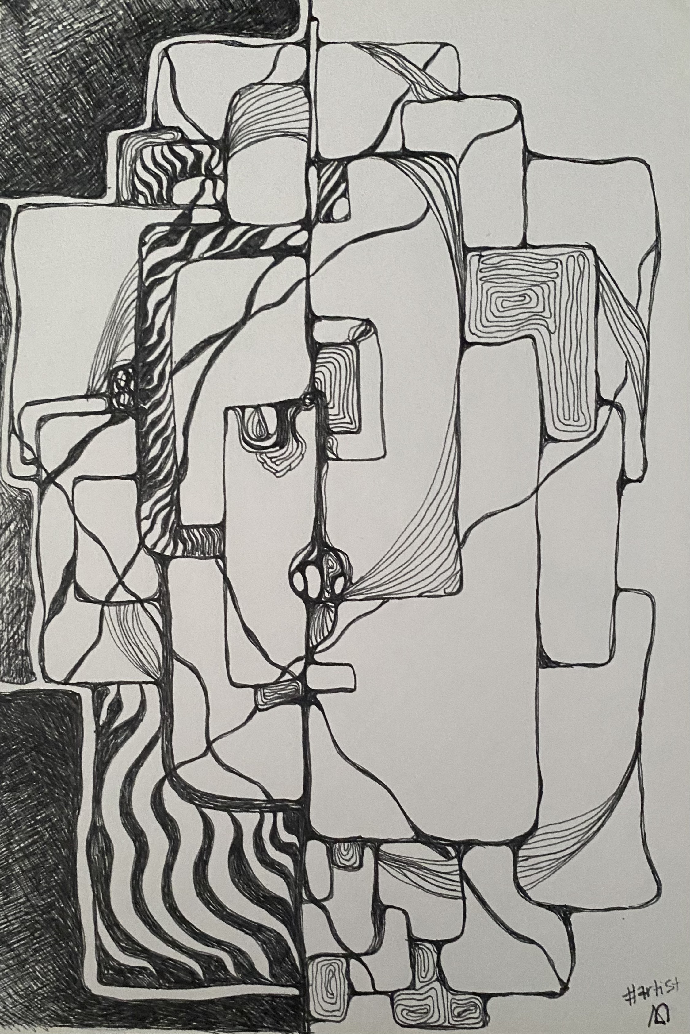 Black Ink Study VI by Anna Chittick