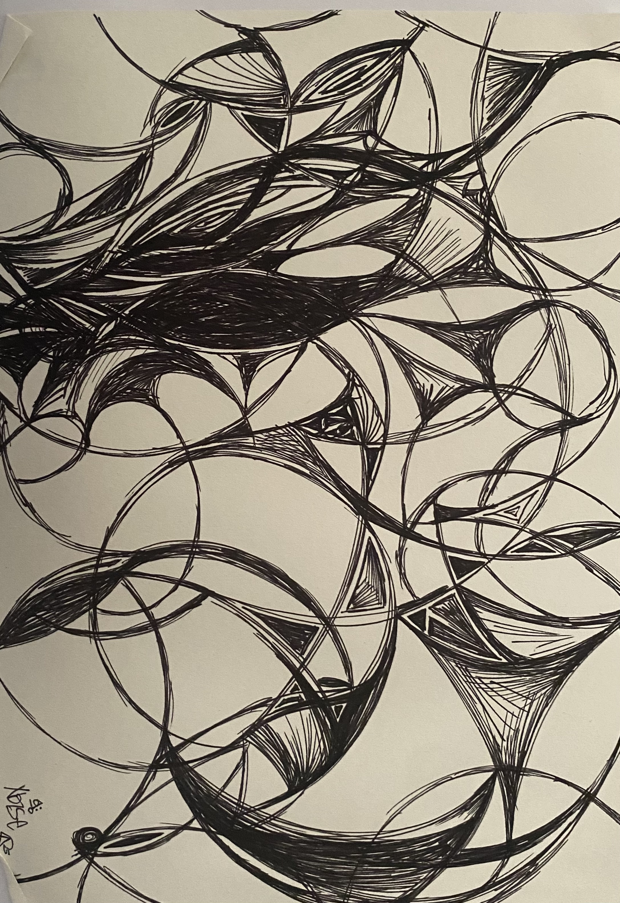 Black Ink Study VII by Anna Chittick