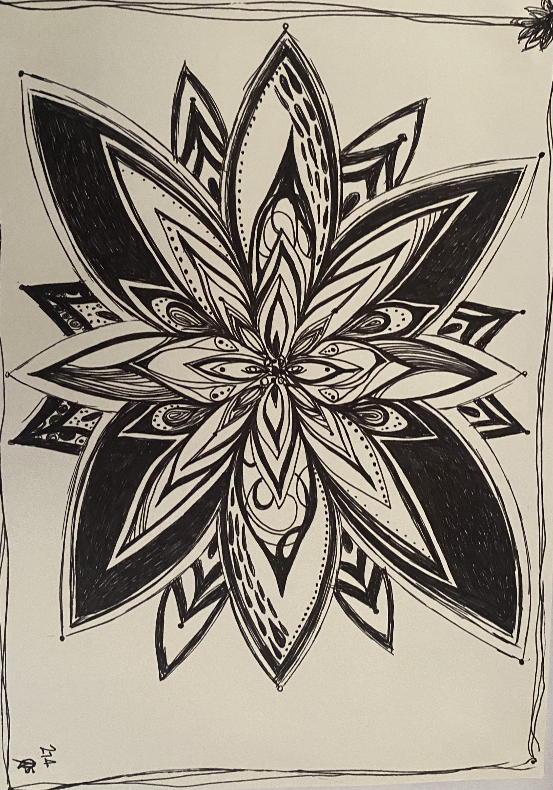 Black Ink Study IX by Anna Chittick
