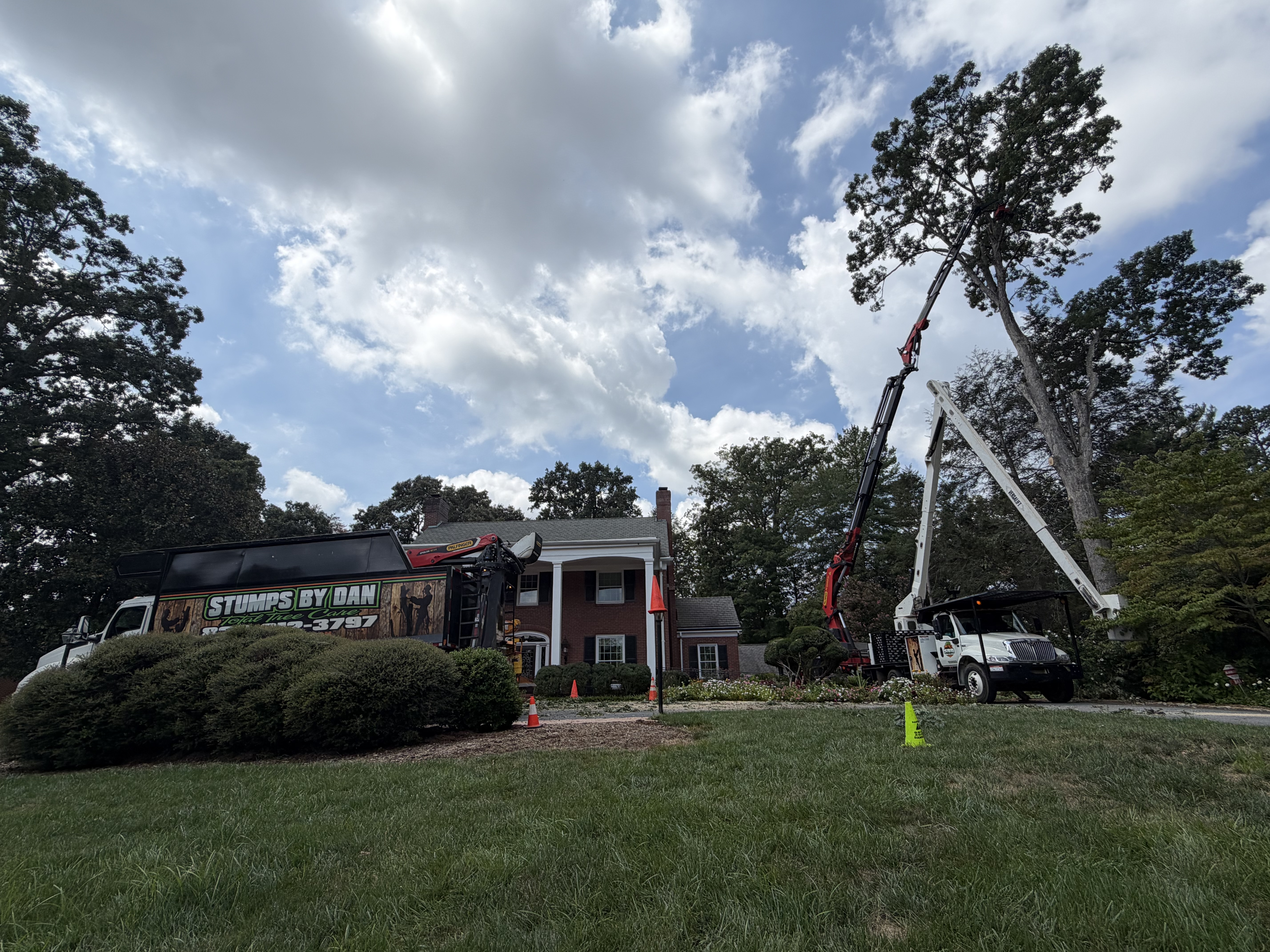 Working over a house