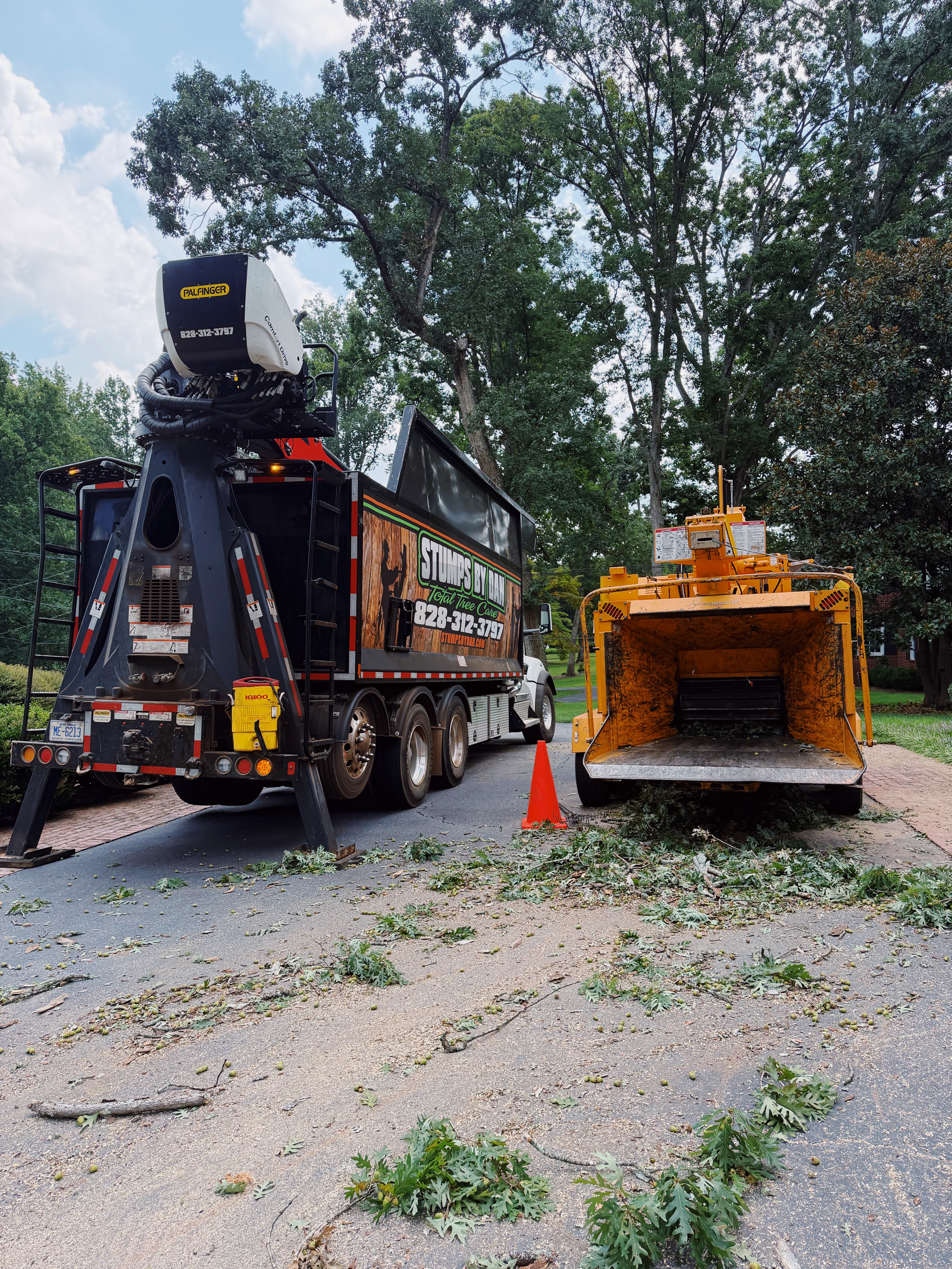 Skid steer loaded for clearing