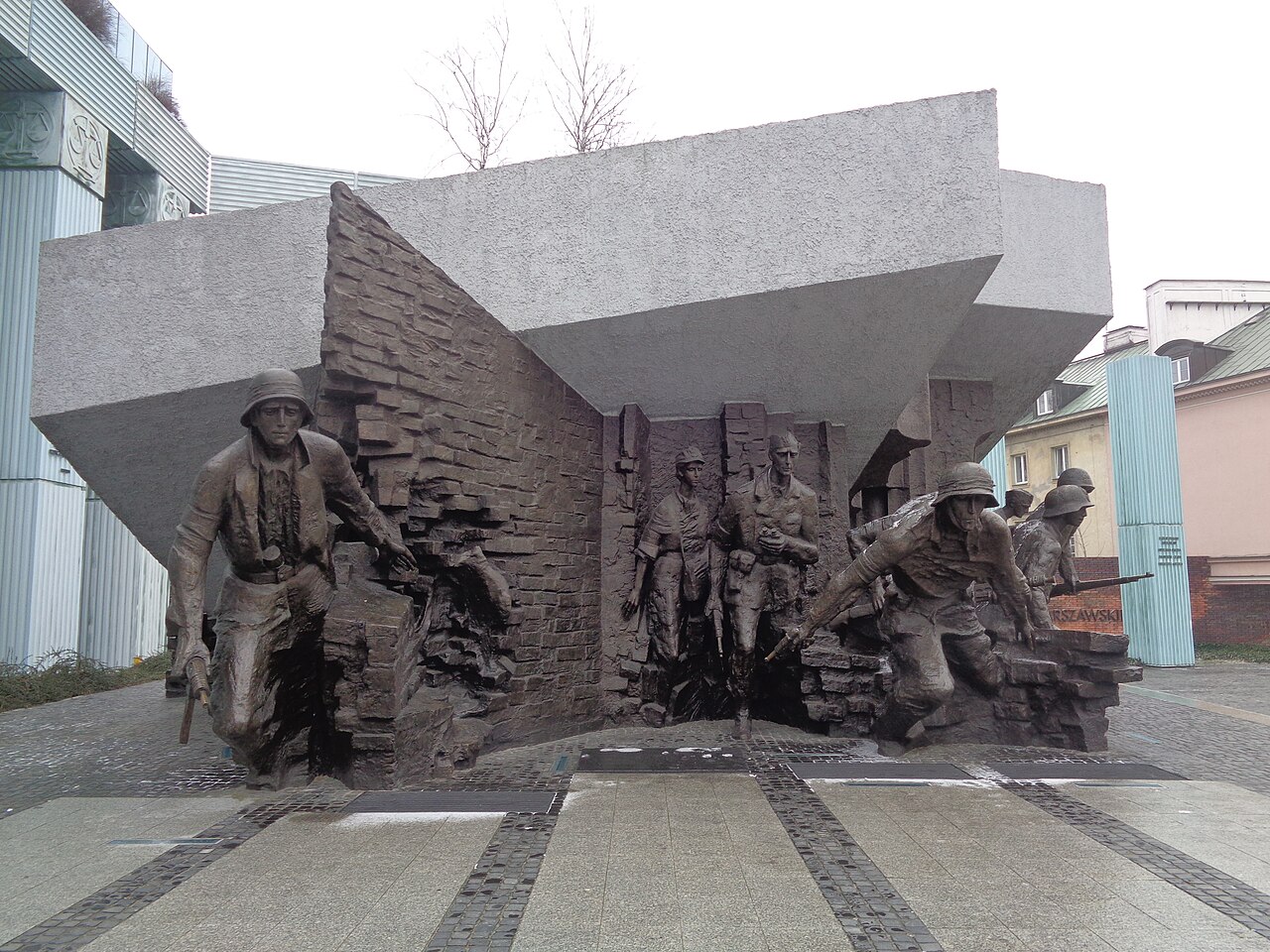 Warsaw Uprising Monument in Warsaw Poland honoring Polish resistance fighters of the 1944 Warsaw Uprising during World War II.