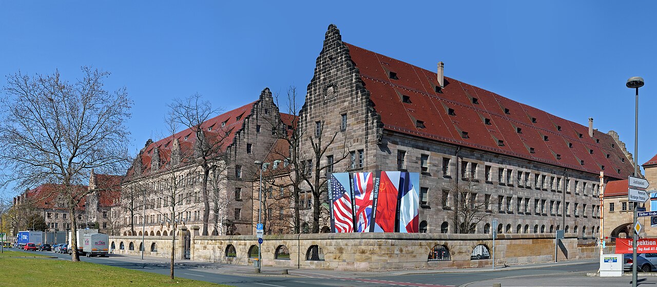 Nuremberg Palace of Justice in Nuremberg Germany where the Nuremberg Trials of Nazi leaders were held after World War II.