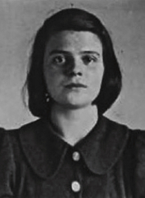 Portrait of Sophie Scholl taken by the Gestapo in 1943, German student and White Rose resistance member executed for opposing the Nazi regime. Portrait of Sophie Scholl taken by the Gestapo in 1943, German student and White Rose resistance member executed for opposing the Nazi regime.