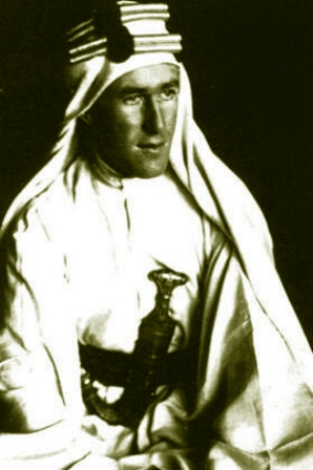 Portrait of T. E. Lawrence in Arab dress during the Arab Revolt in World War I. Portrait of T. E. Lawrence in Arab dress during the Arab Revolt in World War I.