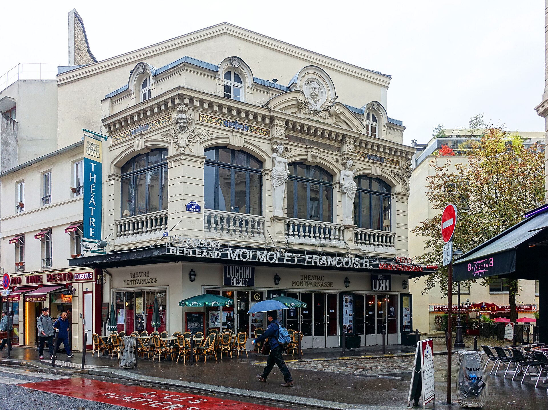 Théâtre Montparnasse in Paris, France, located in the historic Montparnasse district known for its literary, artistic, and expatriate culture during the early twentieth century. Théâtre Montparnasse in Paris, France, located in the historic Montparnasse district known for its literary, artistic, and expatriate culture during the early twentieth century.