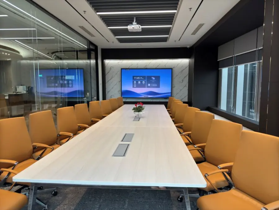 Nexus Executive Boardroom, the boardroom, ready for a meeting of up to 18