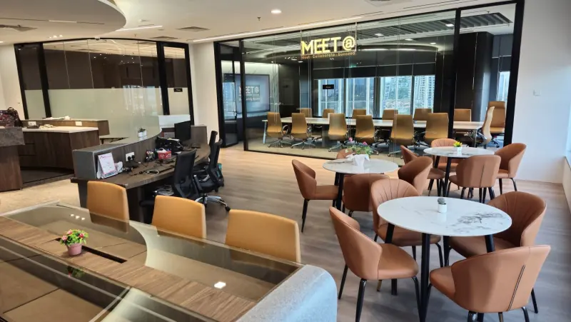The Maxsmart lounge and reception on Level 13
