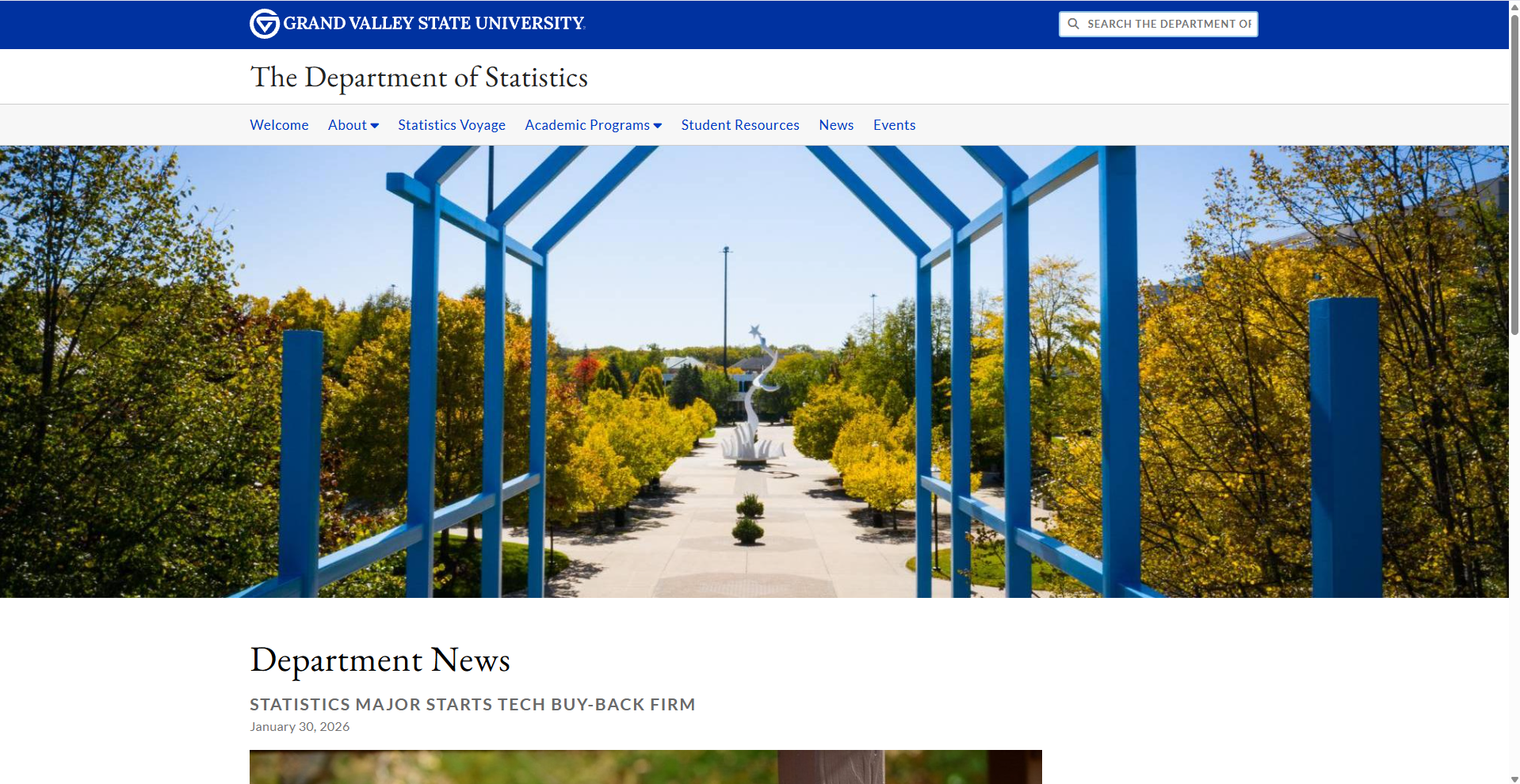 GR Tech Swap featured in GVSU Department of Statistics news - Statistics major starts tech buy-back firm