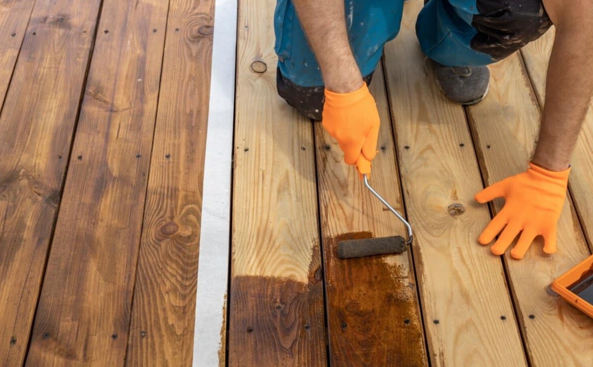 Deck staining in Kansas City