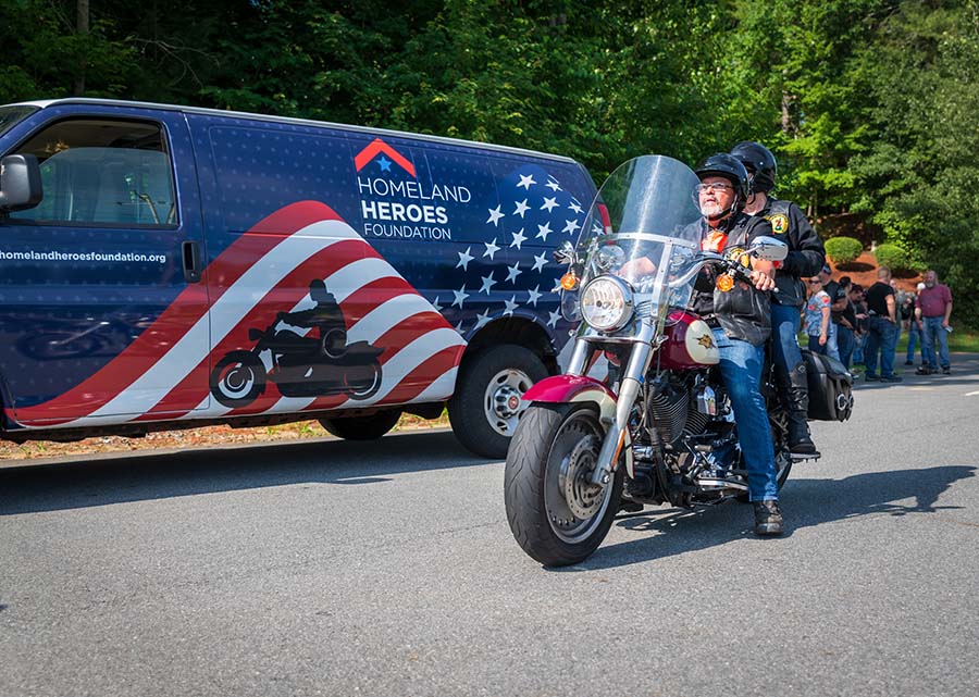 Homeland Heroes Honor Ride 2020 motorcycle event photo.