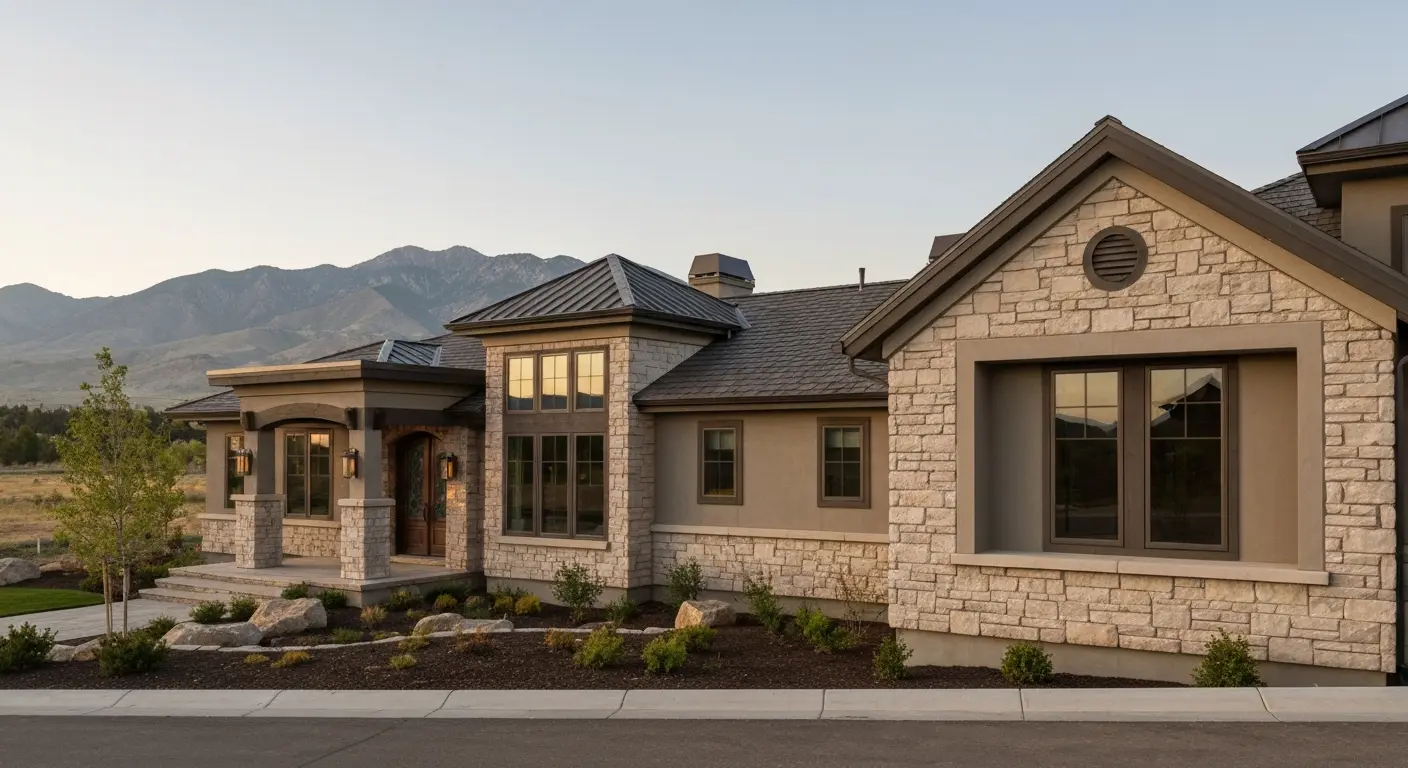 Custom home in Mapleton