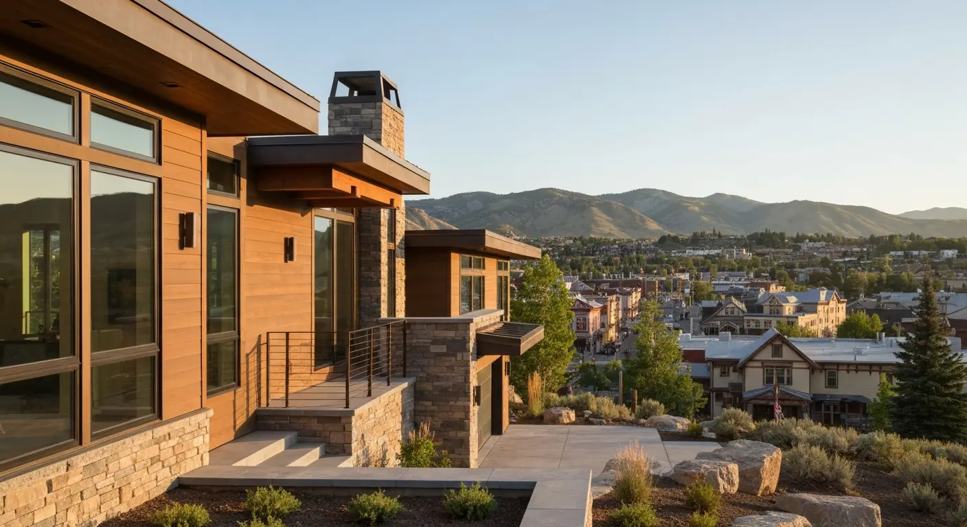 Custom home in Old Town Park City