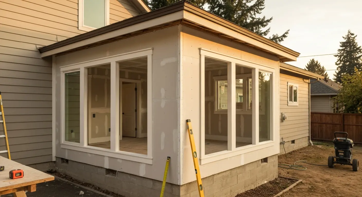 Home addition project in Salem
