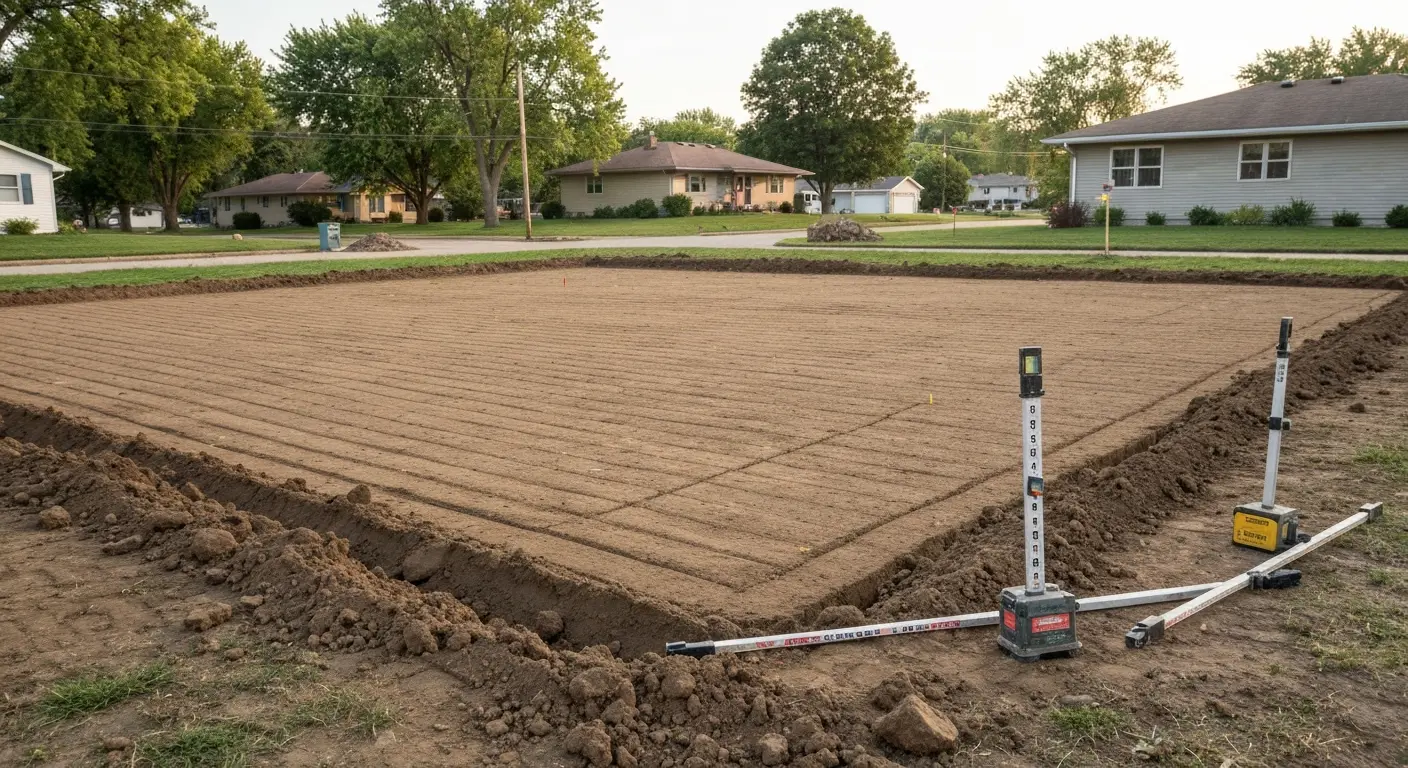 Site grading and leveling