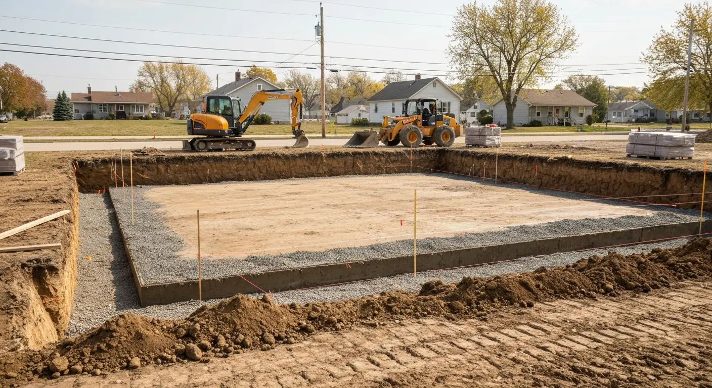 Foundation excavation project