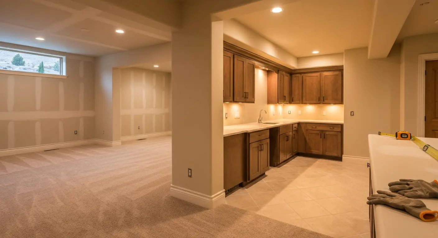 Finished basement project American Fork