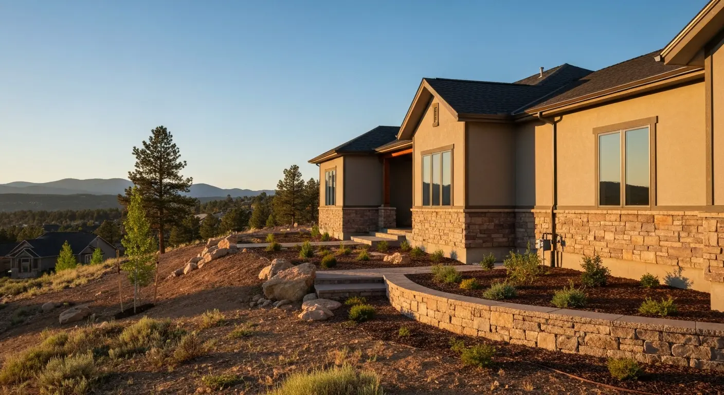 Custom home project in Mapleton